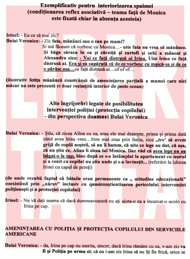 Concluzia specialistului Tudorel Butoi: Irina era bătută de mamă