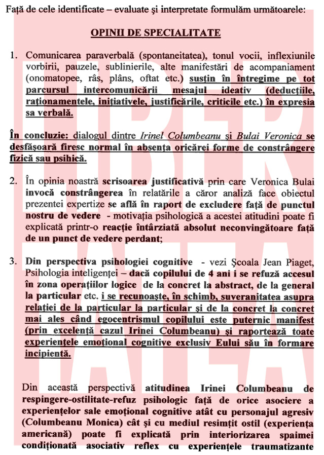 Concluzia specialistului Tudorel Butoi: Irina era bătută de mamă