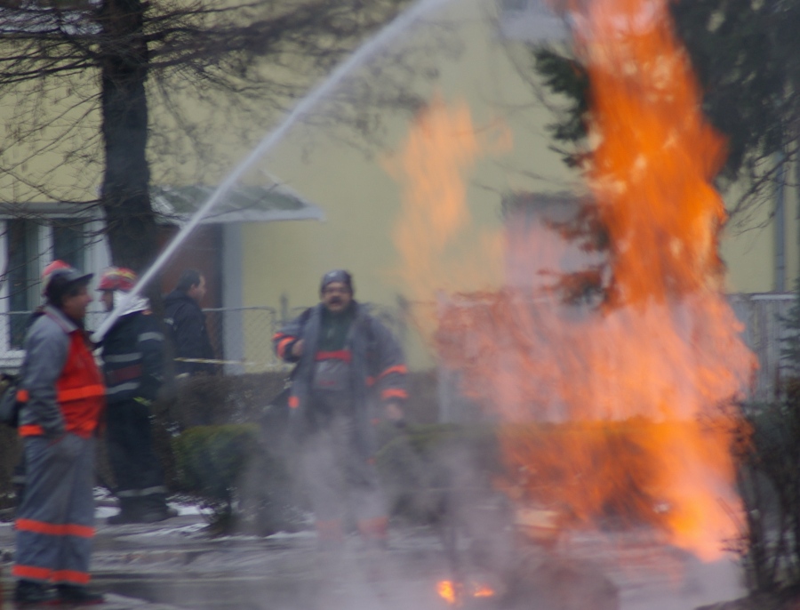 Explozie pe magistrala de gaz metan