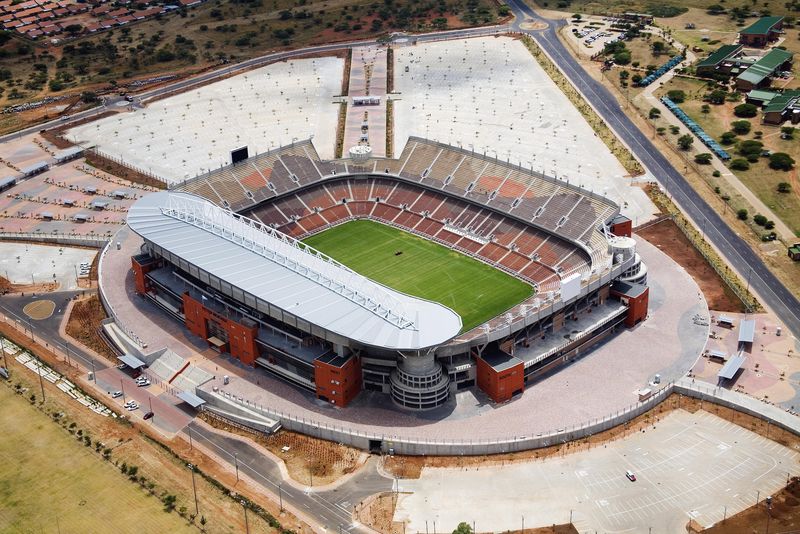 Vedere de la înălţime a stadionului Peter Mokaba din Polokwane / Foto EPA / FIFA