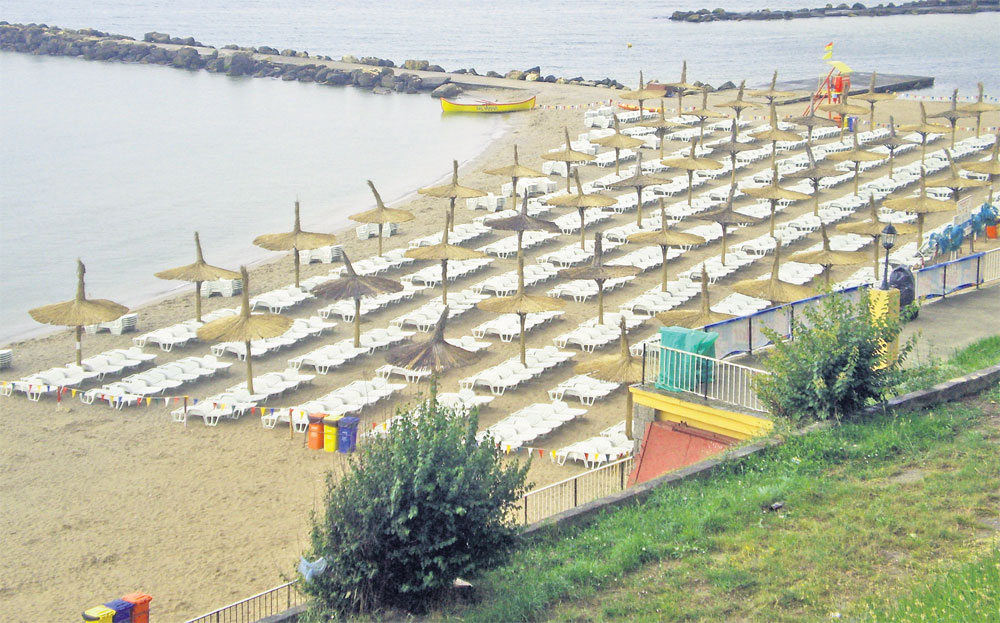 Plaja din Eforie Nord arată ca iarna