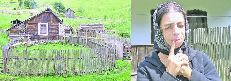 Angela Rusu (foto dreapta, 38 de ani), mama copiilor, care suferă de un retard mintal nu se poate opri din plâns. În stânga, magazia unde şi-au găsit sfârşitul cei patru fraţi