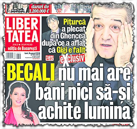Libertatea a scris încă de luni despre problemele financiare ale patronului Stelei