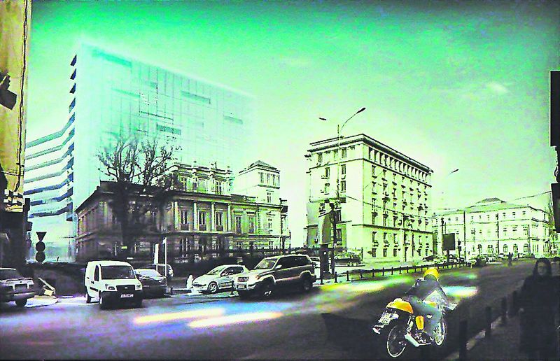 Aşa arată schiţa clădirii care s-ar putea ridica în spatele Palatului Ştirbey