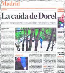 Ziarul spaniol ADN a publicat recent vestea arestării lui Dorel Hanea