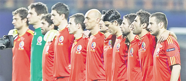 Aceasta e naționala de seniori, chinuită de Luxemburg - foto: Gazeta Spoturilor