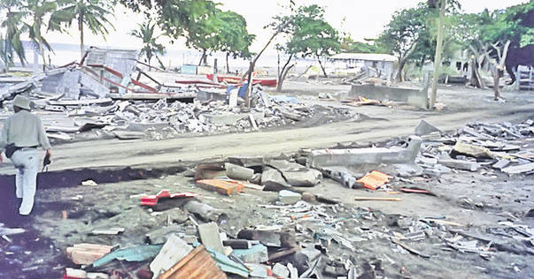 Tsunami, Nicaragua - 1992