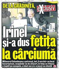 Libertatea v-a prezentat luna trecută, în exclusivitate, imagini cu Irinel și Irina într-un bar din București