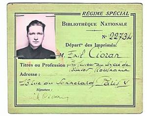 Acesta e permisul de bibliotecă al lui Cioran