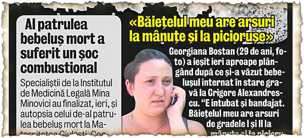 Mămicile bebeluşilor morţi în incendiul de la Giuleşti,  şocate că asistenta Florentina Cîrstea a revenit la spital: «S-a întors ca ucigaşul la locul crimei!»