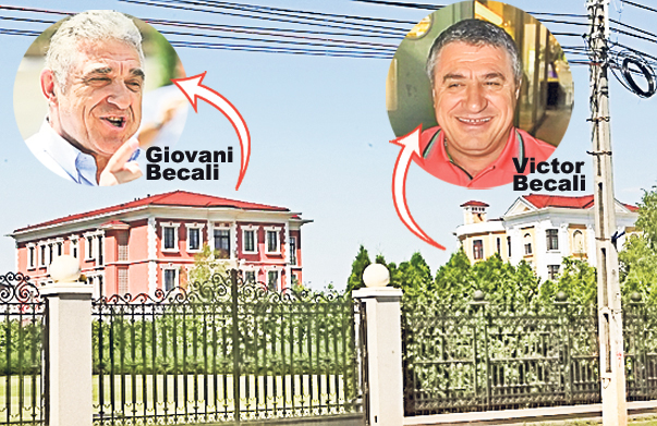 Impunătoarele case ale fraților Becali au fost închiriate de Școala Britanică