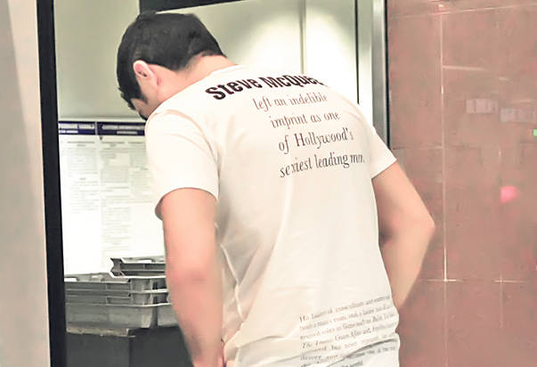 Tricou de bărbat sexy, cu poza actorului Steve McQueen