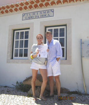 Exclusiv | Dana Săvuică, la cel mai  vestic punct al Europei, Cabo da Roca