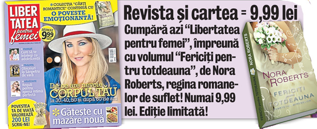Ultimul volum din seria «Cvartetul mireselor» vă este oferit azi de «Libertatea pentru femei»