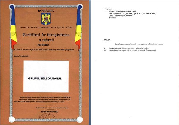 Florin Vasilică, în scandal cu Gelu Voicu pentru un nume înregistrat la OSIM