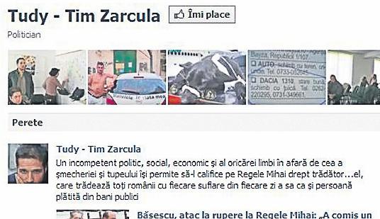 contul lui Tudy de pe Facebook