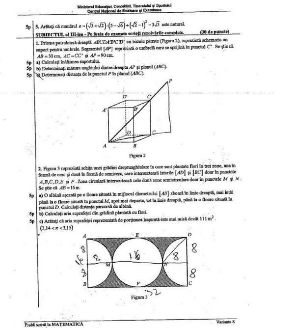 Află care au fost subiectele la proba de matematică, la Evaluarea Națională