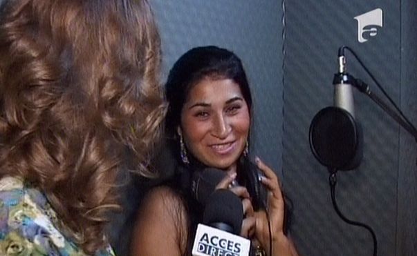 Ramona Manole, in studioul de intregistrare