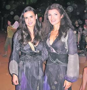 Luminiţa (stânga) şi Demi Moore (49 de ani) au lucrat împreună la 