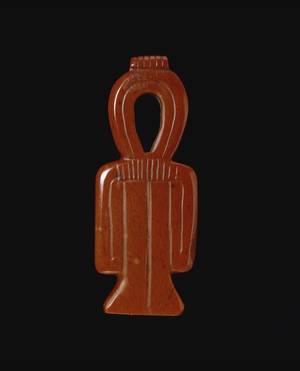 Aceasta statueta, simbol al menstruatiei, a fost gasita in Egipt si dateaza din 1250-1100 i.Hr