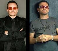 Bono (stânga) şi Pavel