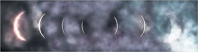 Cătălin a făcut şi un colaj cu etapele eclipsei totale de soare din iulie 2009, pe care le-a surprins în China