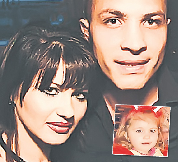 Diana și Alexandru Gavril, pe vremea în care formau o familie fericită, alături de micuța Alessia Patrice (foto mic)