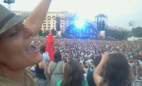 Delia Matache, concert Bon Jovi