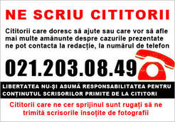 «Ajutaţi-mă să nu pier ca un câine»