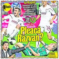 Jucătorii Rapidului l-au implorat pe Lucescu jr să nu-şi dea demisia de la cârma echipei