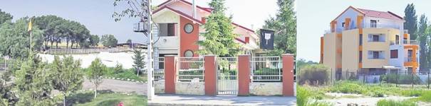 Stânga: ferma Aldis, mijloc: locuinţa afaceristului din Călăraşi, dreapta: vila lui Naghi de la Mamaia
