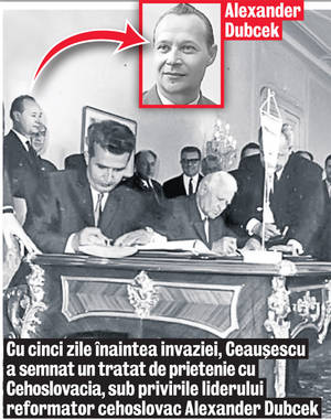 Ceauşescu s-a opus invadării Cehoslovaciei de către sovietici