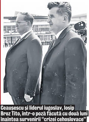 Ceauşescu s-a opus invadării Cehoslovaciei de către sovietici