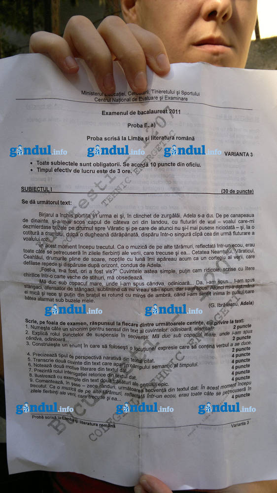 Ce subiecte la română au fost mai grele, cele de la începutul verii sau de acum?