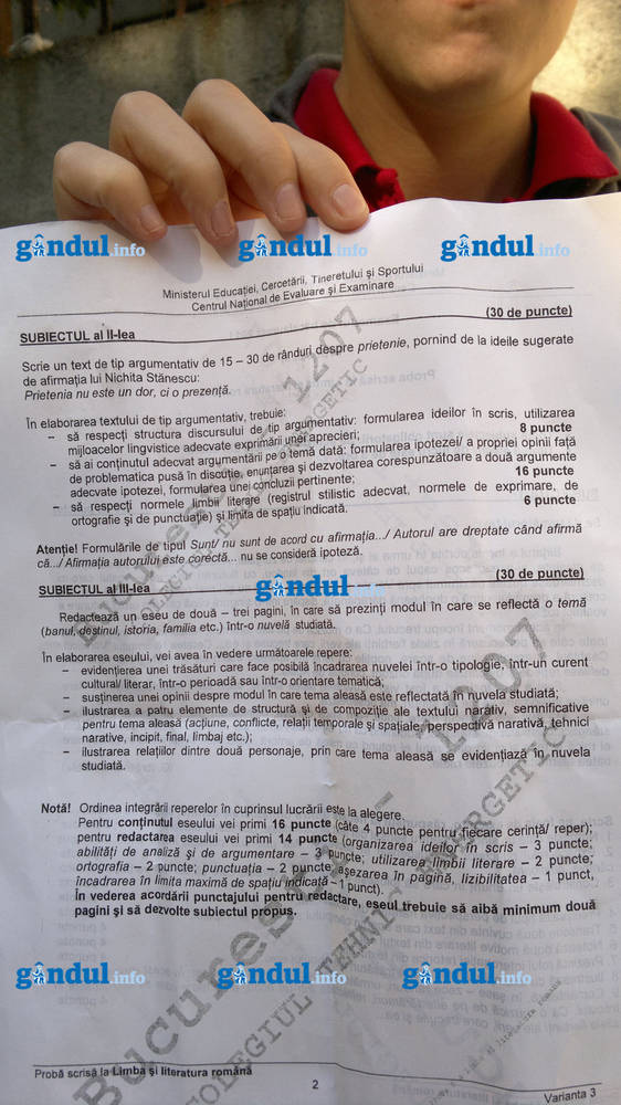 Ce subiecte la română au fost mai grele, cele de la începutul verii sau de acum?