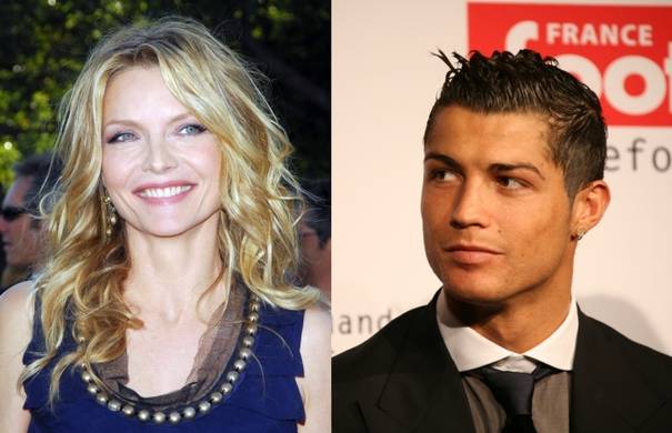Michelle Pfeiffer şi Cristiano Ronaldo