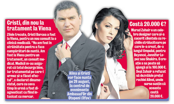 EXCLUSIV | Vezi cum va arăta rochia de mireasă a Alinei Vidican