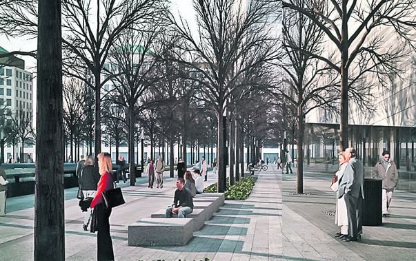 Oamenii se vor putea plimba şi se vor reculege în Memorial Plaza, parcul amenajat pe locul fostelor Turnuri Gemene