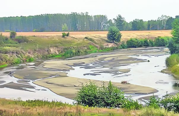 Așa arată acum albia râului Olteț