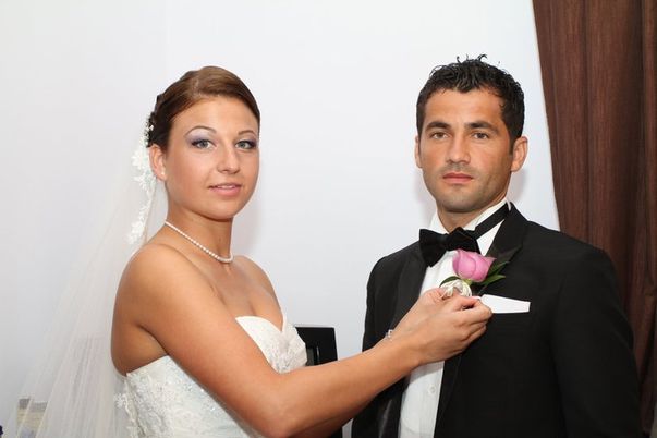 Cosmin Băcilă și soția sa