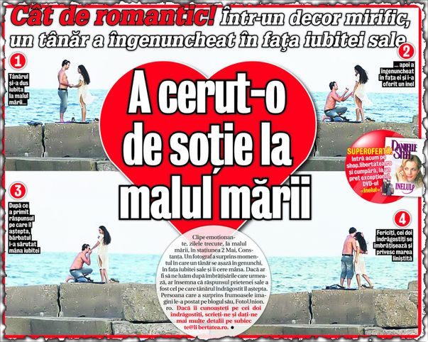 I-am găsit pe îndrăgostiţii surprinşi jurându-şi iubirea la malul mării