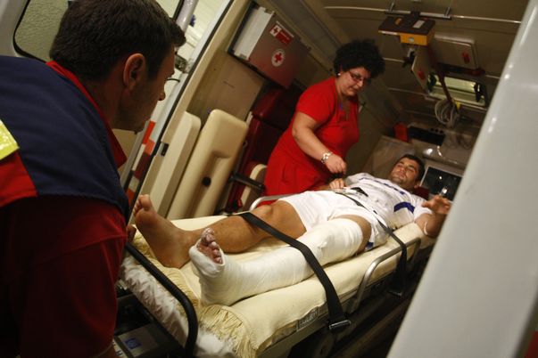 Gardoș i-a rupt piciorul lui Băcilă