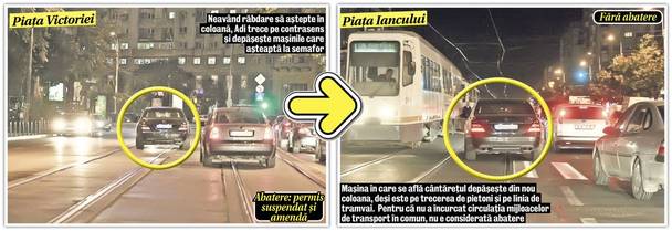 Într-o plimbare prin Bucureşti, manelistul Adi Minune a încălcat de mai multe ori regulile de circulaţie