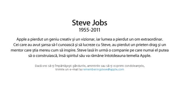 Steve Jobs a murit