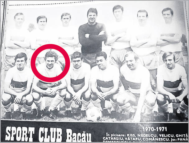 Pe stadionul din Bacău, echipa lui Dembrovschi (medalion) pierdea puncte foarte greu