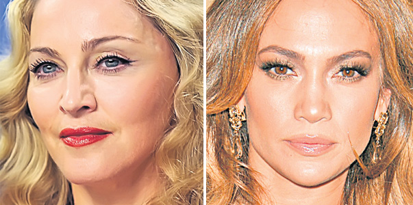 Madonna şi J.Lo, măşti cu placentă umană