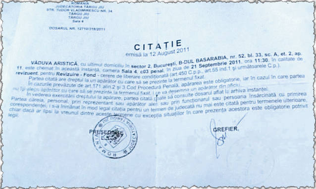 În SUA - liber şi cinstit, în România - ucigaş închis