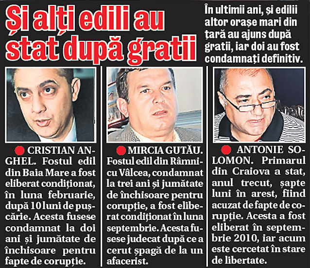 Şi alţi edili au stat după gratii Şi alţi edili au stat după gratii