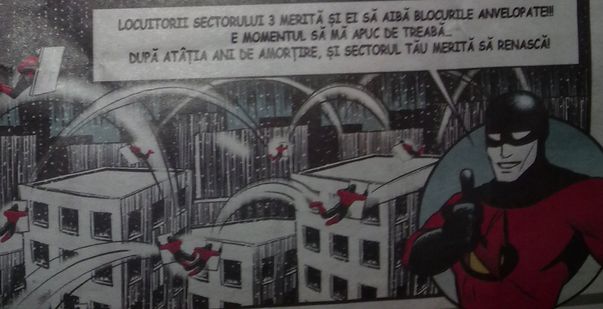 Iată-l pe supereroul sectorului 3! Aţi văzut ceva mai penibil?