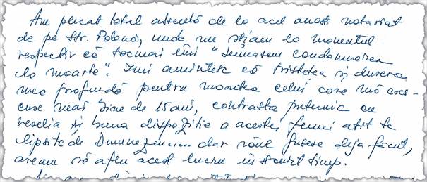 În fiecare zi, Oana scrie câte o epistolă în care prezintă realitatea, aşa cum a simţit-o ea
